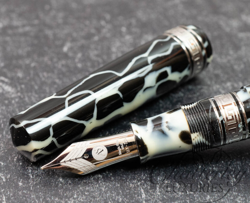 Armando Simoni Club Bologna Extra Wild Limited Edition Celluloid Fountain Pen with Silver Trim
