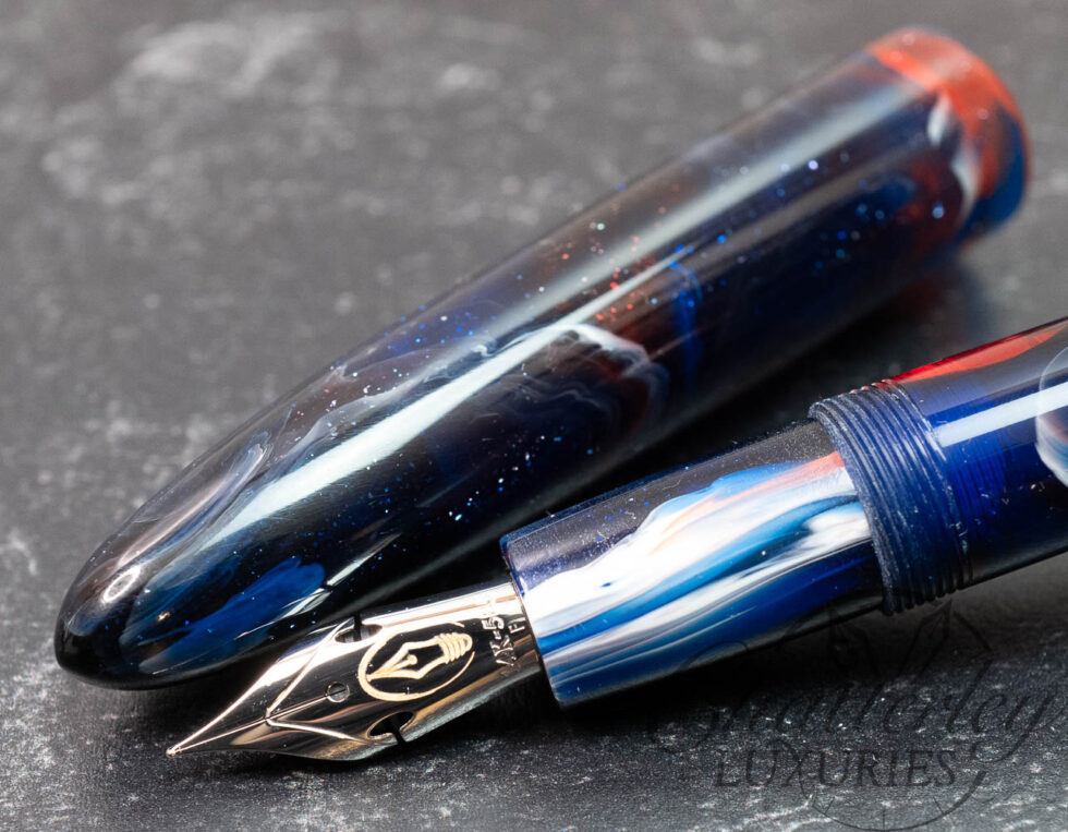 Edison Pen Co. Herald Grande in Nebula Resin by Brooks