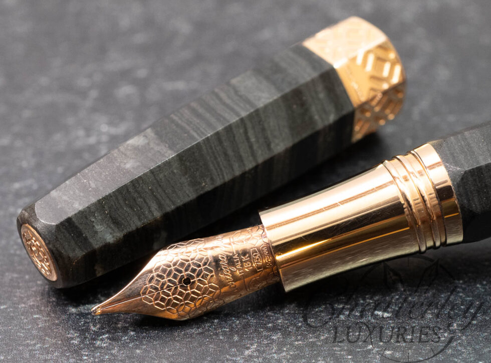Chatterley/ Montegrappa Extra Otto Marmo (Marble) Black Velvet Limited Edition Fountain Pen