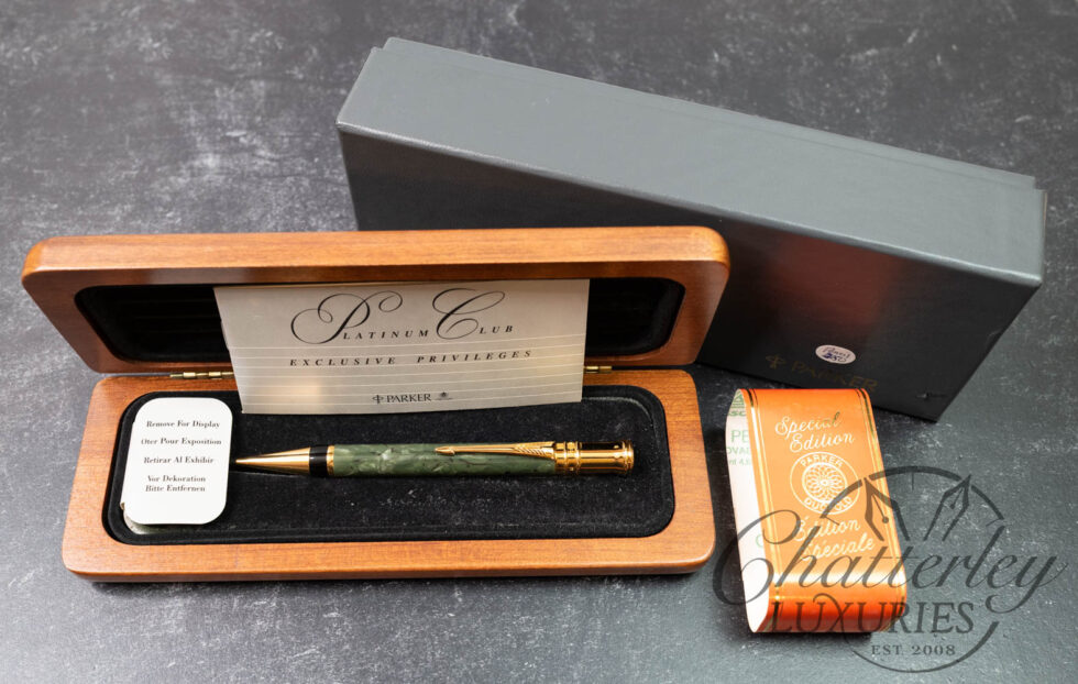 Parker Duofold International Platinum Club Jade Mechanical Pencil
