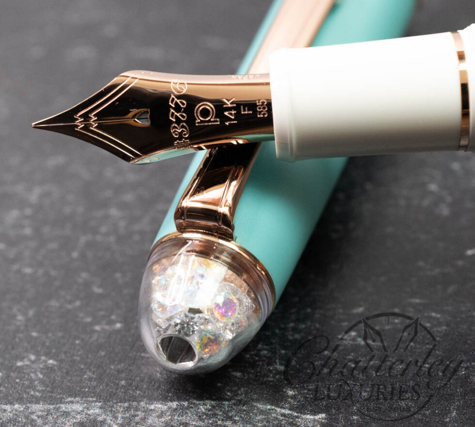 Platinum 3776 Century Shape of Heart Bluebird Fountain Pen