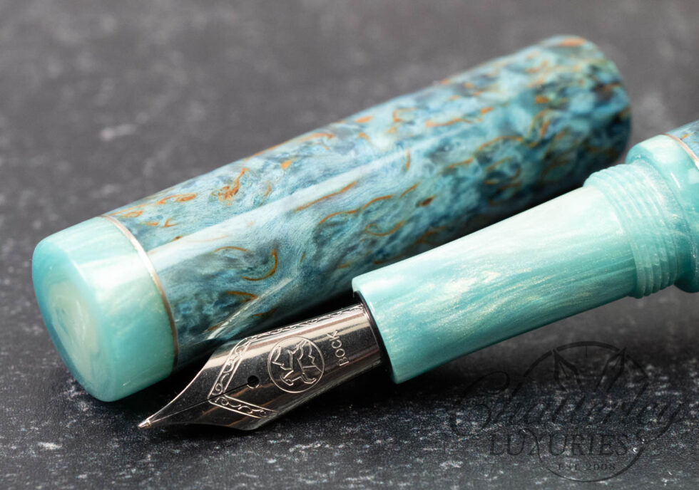 MK Kamila Marcin Vega Model Catherine Parakeet Karelian Birch Fountain Pen