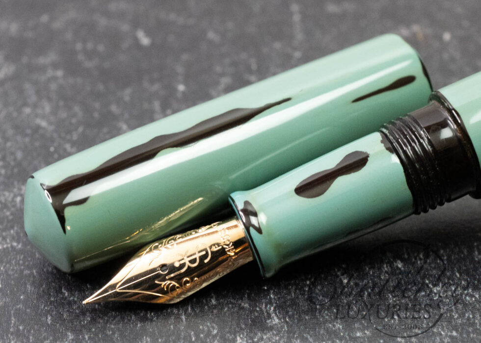 Urushi Studio India Teal Urushi Fountain Pen