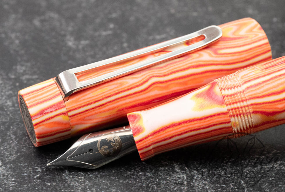 Atelier Lusso Drago Micarta Fountain Pen with Cutaway Steel Clip