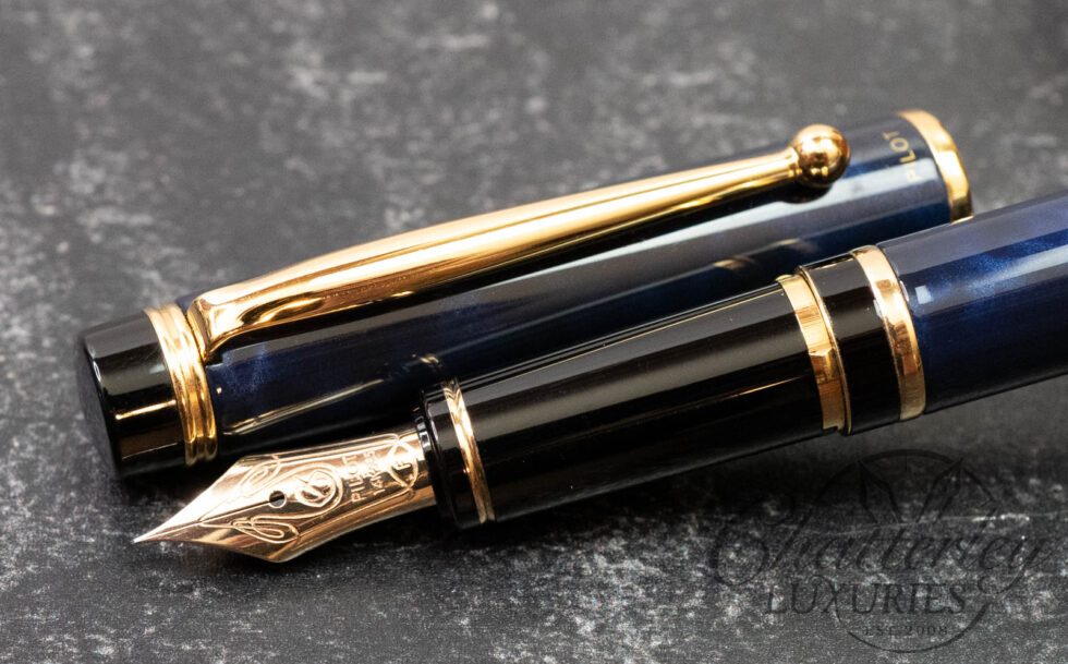 Pilot Grance Blue Marbled Fountain Pen