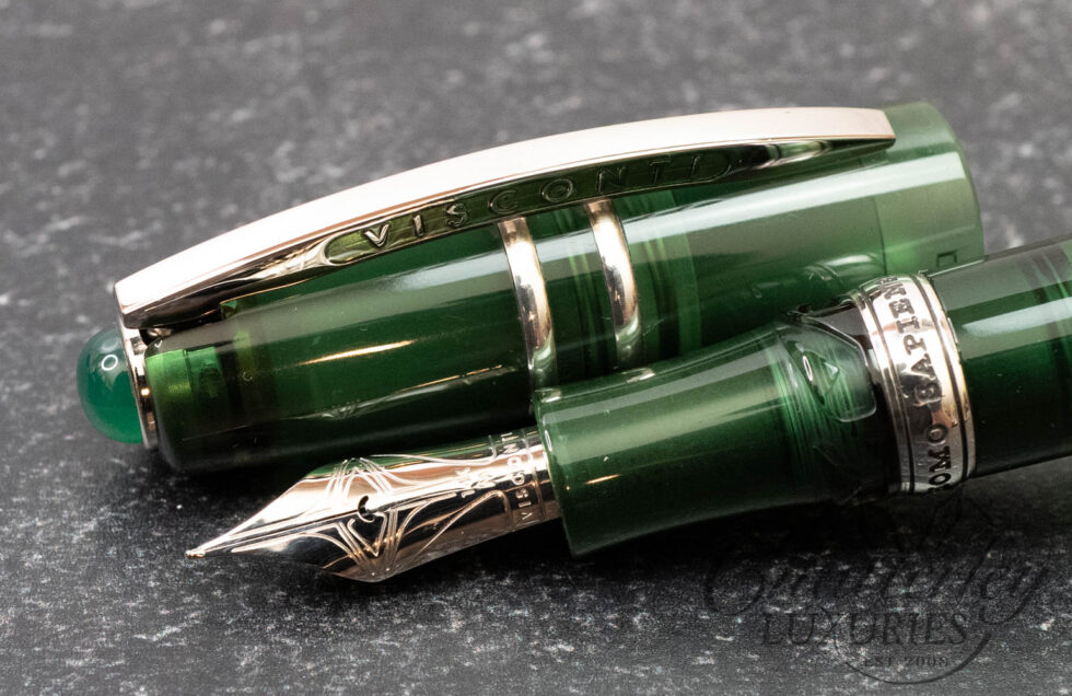 Visconti Homo Sapiens Demo Stones Green Agate Fountain Pen