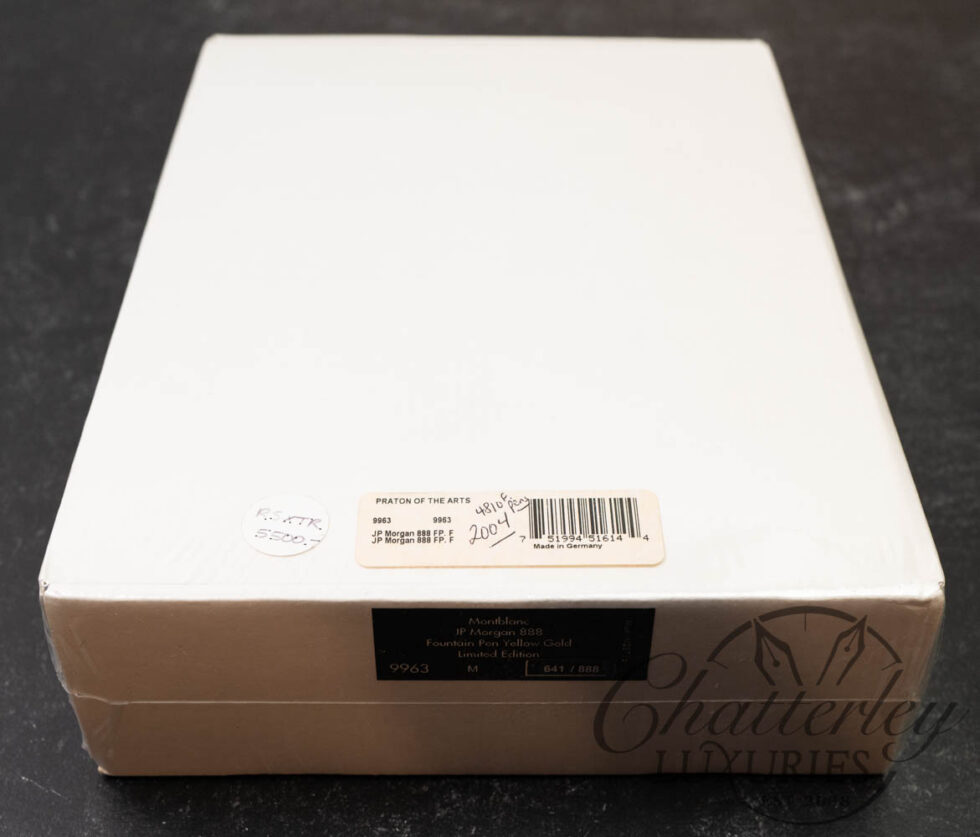 Montblanc JP Morgan 888 Yellow Gold Limited Edition Fountain Pen (SEALED)