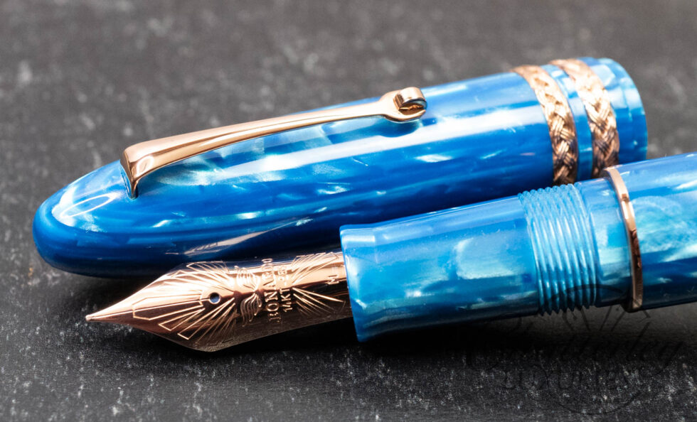 Leonardo Cigar LeonArco "Mediterranean Blue" Celluloid Fountain Pen