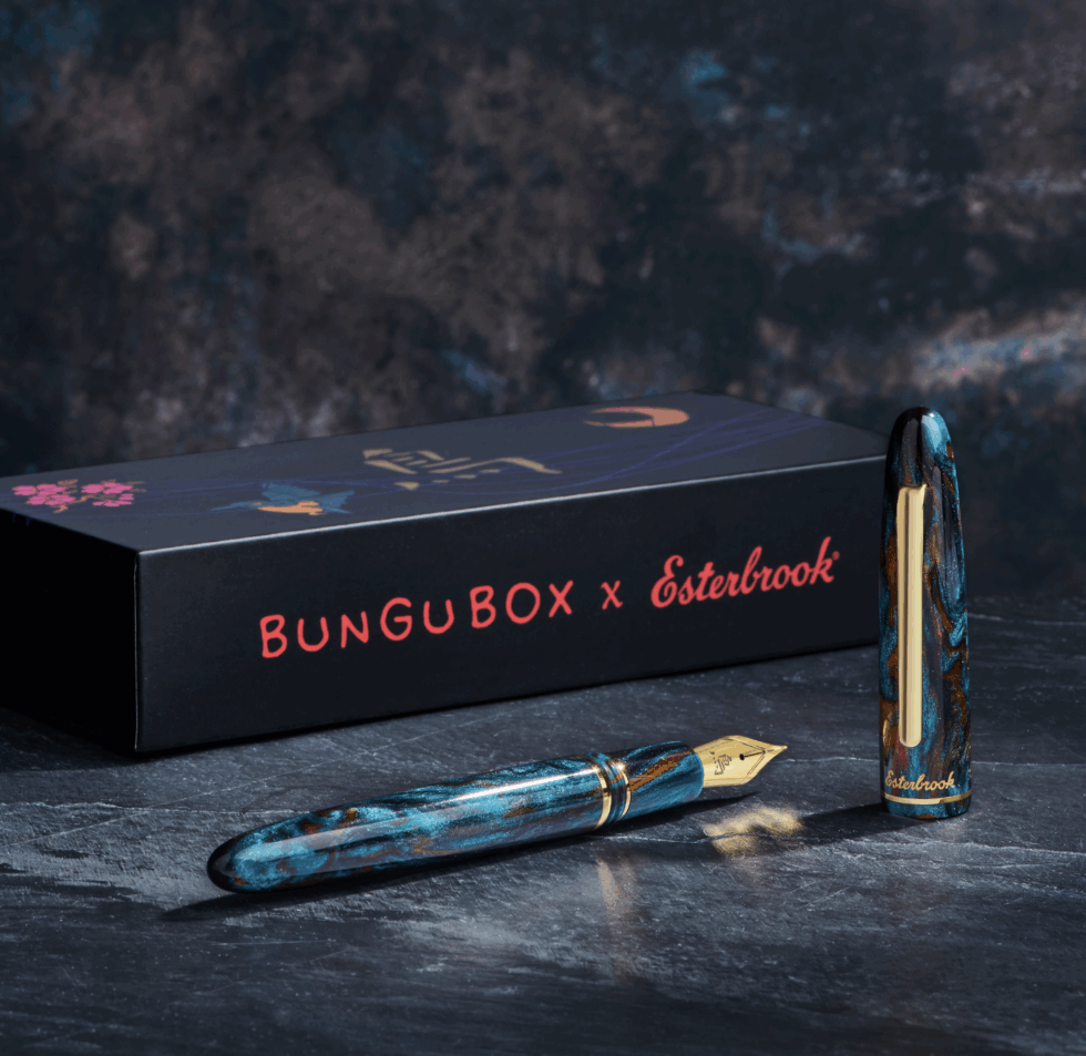Esterbrook x BUNGUBOX Kachofugetsu Estie Kingfisher Edition Fountain Pen