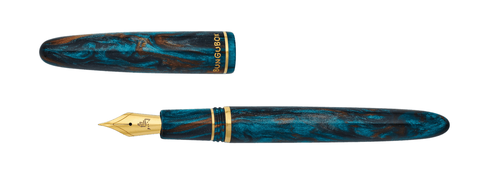 Esterbrook x BUNGUBOX Kachofugetsu Estie Kingfisher Edition Fountain Pen - Image 4