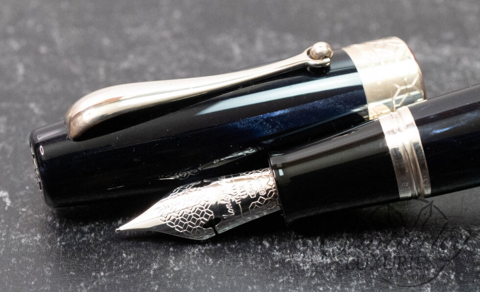 Montegrappa Miya 450 Dark Blue Celluloid Limited Edition Fountain Pen