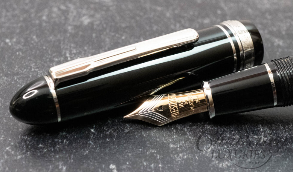 Platinum President Black and Silver Fountain Pen