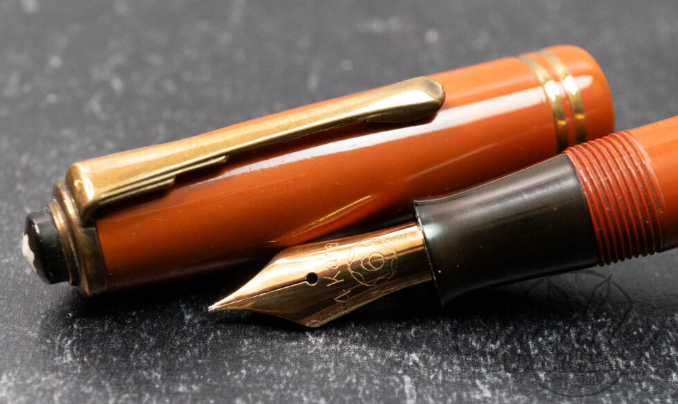 Montblanc Vintage Danish Coral Red Celluloid #246 Fountain Pen