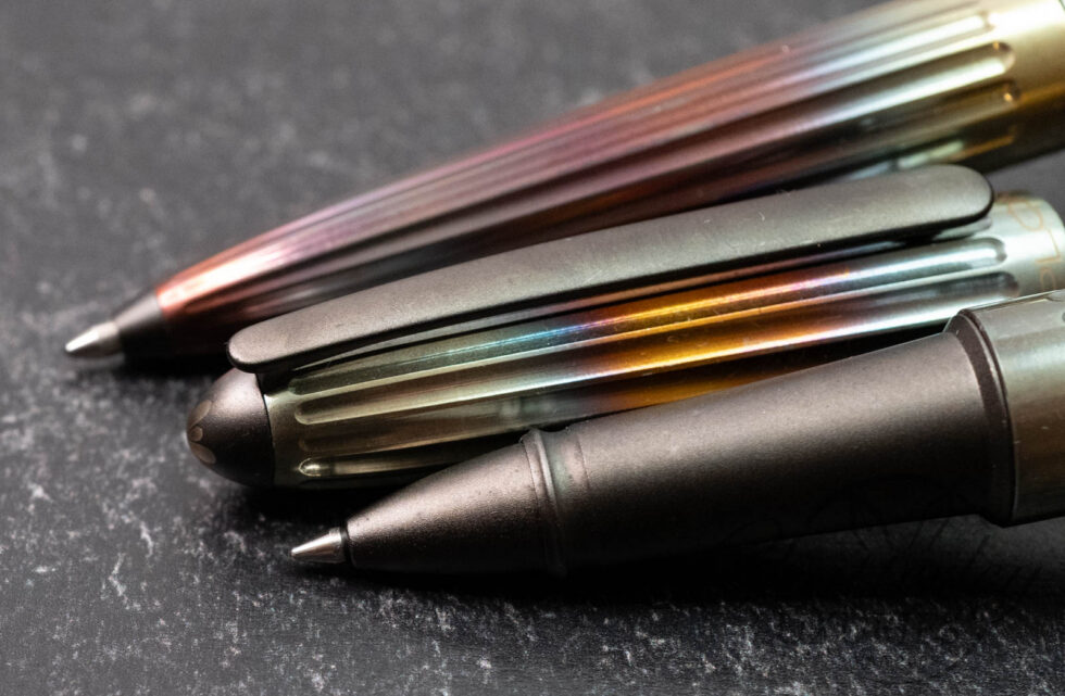 Diplomat Aero Flame Rollerball and Ballpoint Pen Set