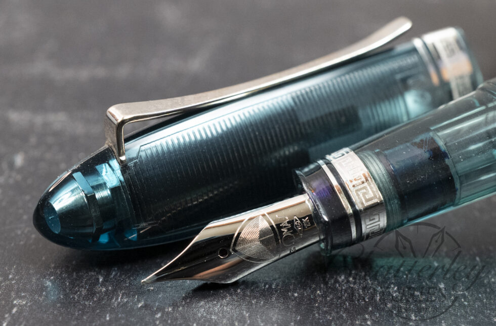 Omas 360 Vintage Turquoise Demo Rhodium Trim Limited Edition Fountain Pen