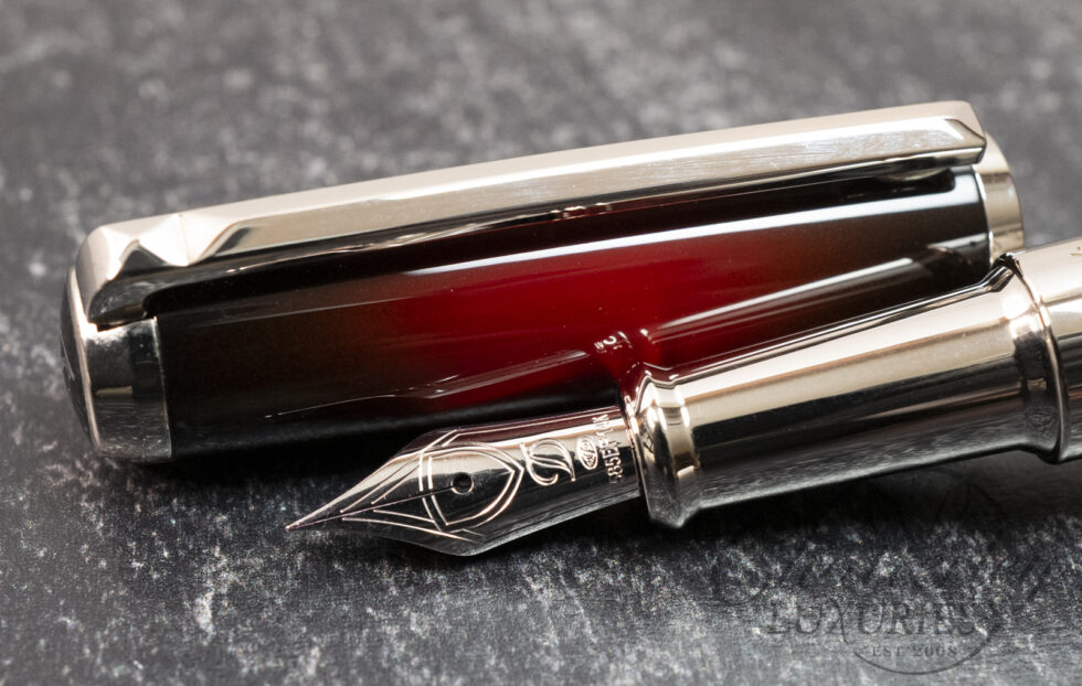 ST Dupont Atelier Line D Mid-Sized Sunburst Red Fountain Pen