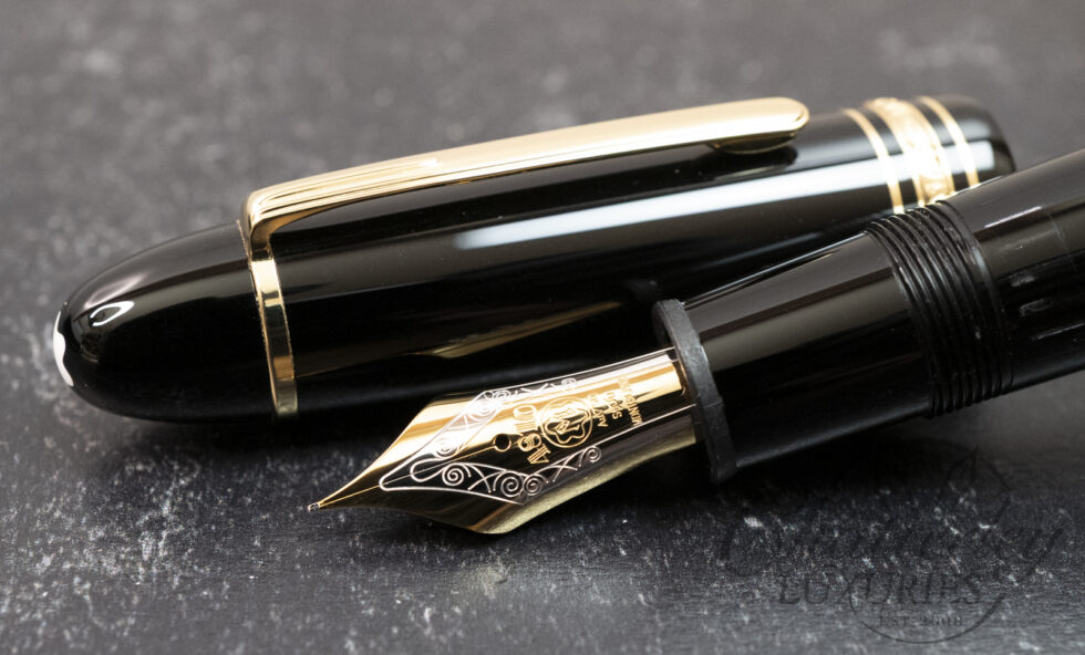 Montblanc Meisterstück 149 Black Gold Trim Extra Fine Nib Fountain Pen
