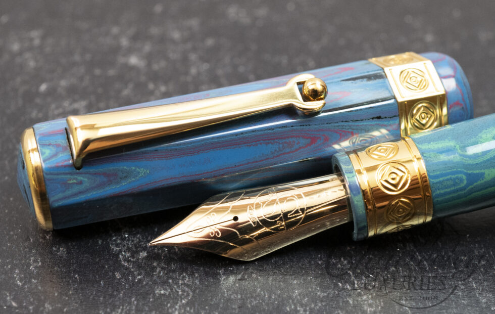 Santini Giant Voyager Faceted Ebonite Limited Edition Fountain Pen