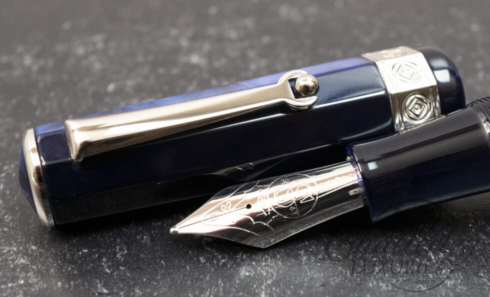 Santini Giant Blue Diamond Faceted Fountain Pen