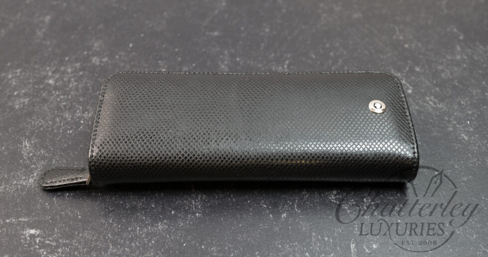 Montblanc La Vie de Bohème Noir Leather 2 Pen Zippered Pouch