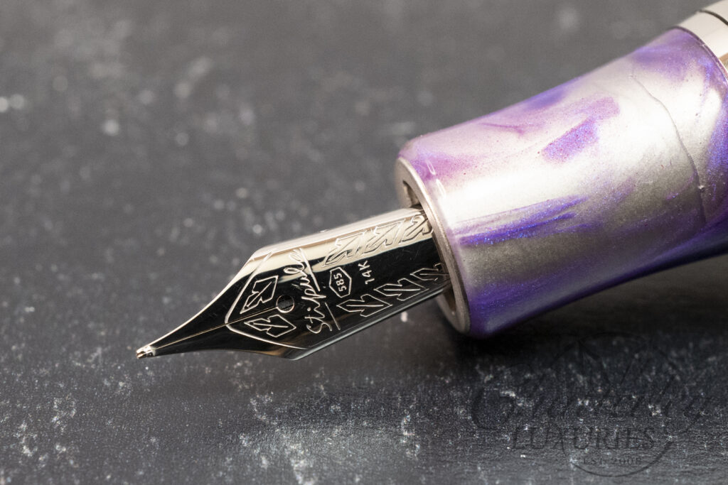 Stipula Brooks Capless Da Vinci Purple Explosion Limited Edition Fountain Pen