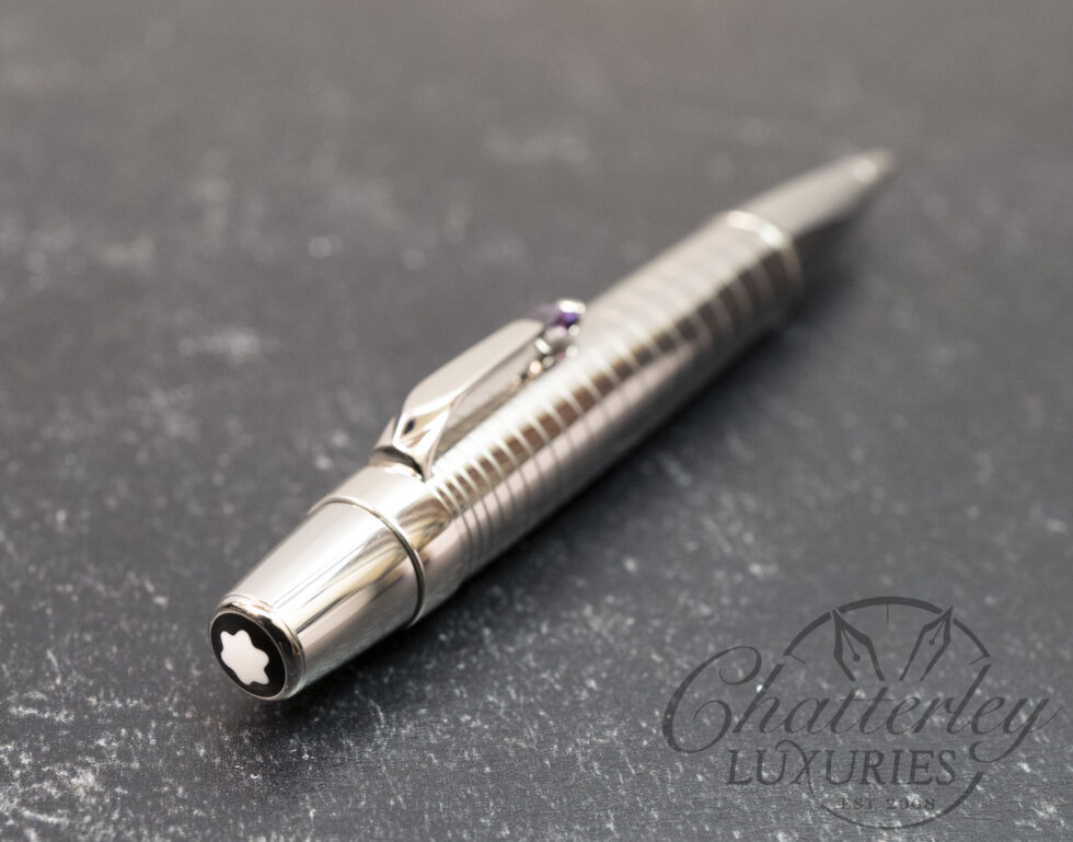 Montblanc Bohème Solitaire Radial Steel with Amethyst Stone Mechanical Pencil